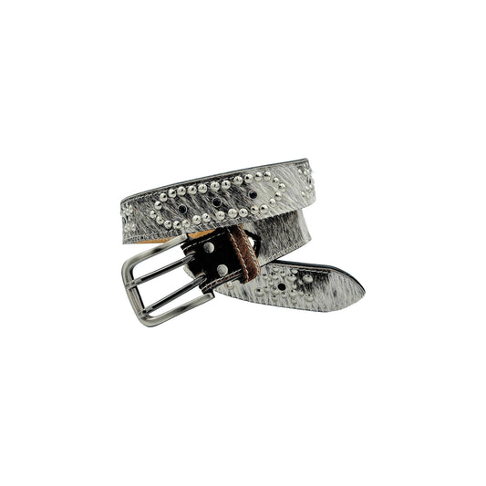Western Studded Belt (Multi Grey)